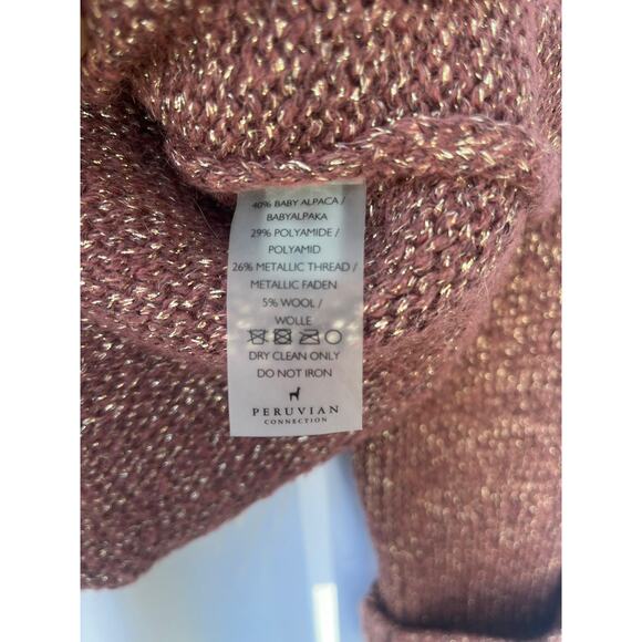 peruvian connection womans baby alpaca‎ sweater - Picture 8 of 11